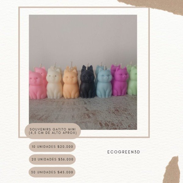 Producto - Souvenir gatito mini