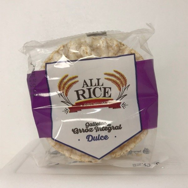 Producto - Tostaditas de arroz varios sabores -All Rice- paquete x 3u de 33.4grs - 1