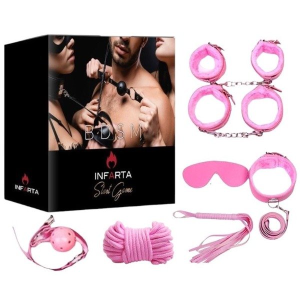 Producto - Kit Bondage 7 Piezas Rosa