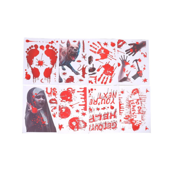 Producto - Set "STICKERS SANGRIENTOS" x8 planchas (25x35cm)