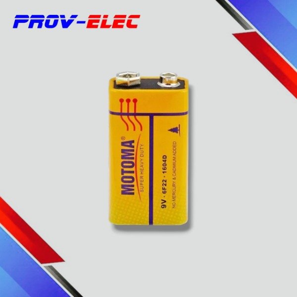 Producto - BATERIA PILA 9V CARBON ZINC MOTOMA