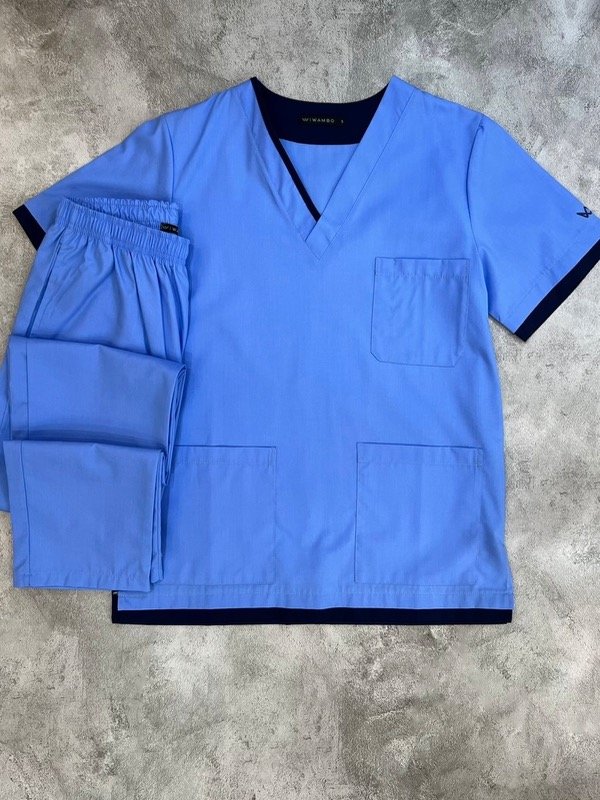 Producto - POLO  ARCIEL(Celeste detalle Azul)