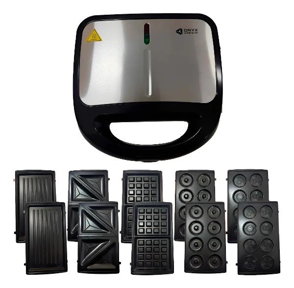 Producto - MAQUINA 5 EN 1(WAFLERA-DONERA-SANDWICHERA-PANINI-COOKIE) ORYX