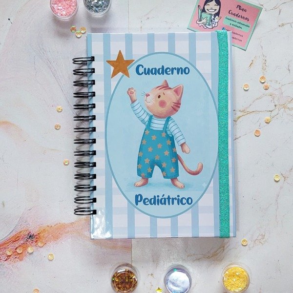 Producto - Cuaderno pediátrico- gatito varón