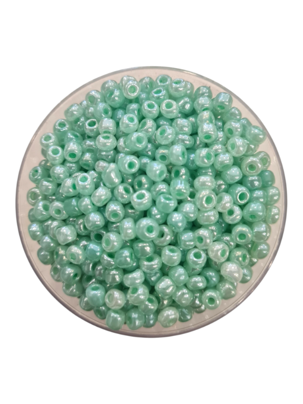 Producto - MOSTACILLONES VERDE ESMERALDA PERLADO