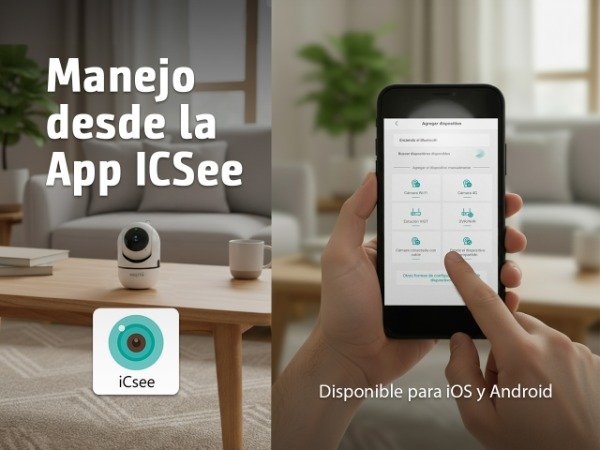 Producto - Camara De Seguridad IP WiFi Movil Nisuta NSIC42 2MP Full HD Auto Tracking - 3