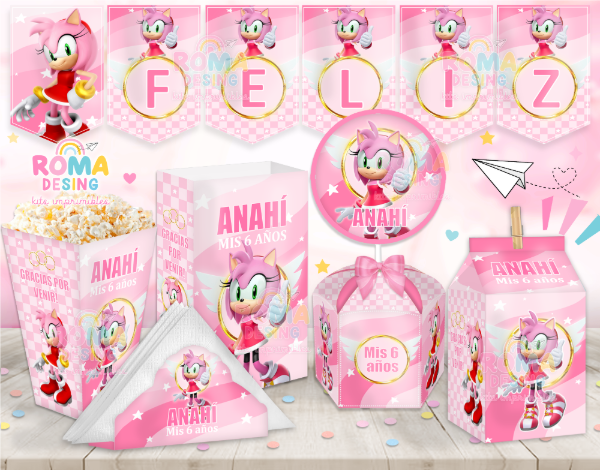 Producto - Kit imprimible Amy Rose