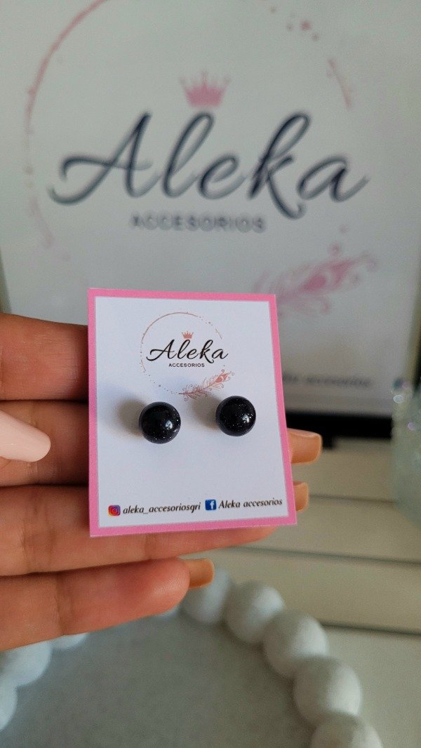 Producto - Aros pasantes piedra aventurina