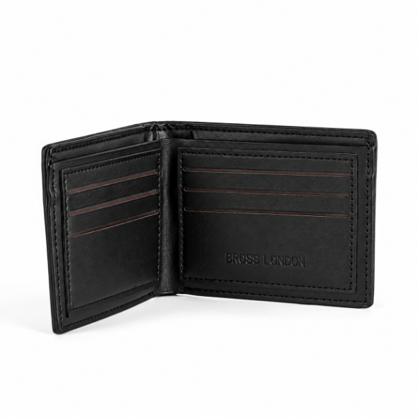 Producto - BILLETERA MITAD CUERO MITAD TELA BROSS LONDON - 1