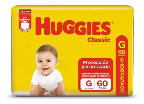 Producto - Huggies Classic g 60