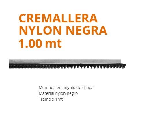 Producto - Cremallera negra Nylon x 1 mt