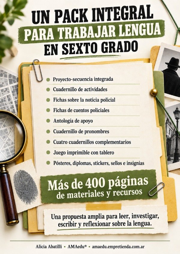 Producto - Lectura CASO ABIERTO - NOTICIAS POLICIALES Y PRONOMBRES (Lengua, Sexto) - 2