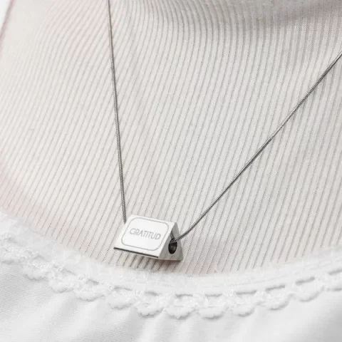 Producto - COLLAR ACERO GRATITUD (SALVE REGINA)