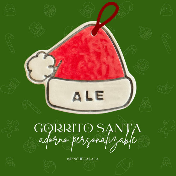 Producto - Gorrito Papa Noel (Adorno Personalizable)