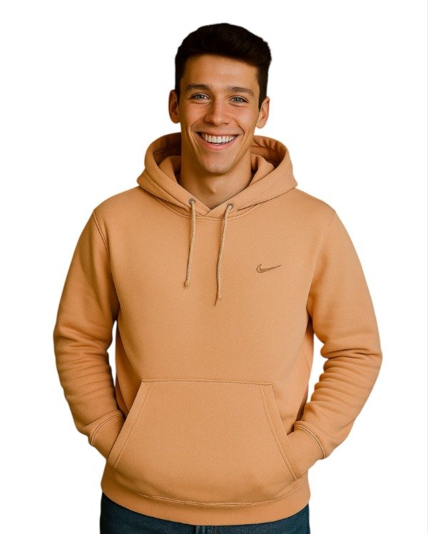 Producto - BUZO CANGURO NIKE FRISADO C/CAPUCHA - DURAZNO