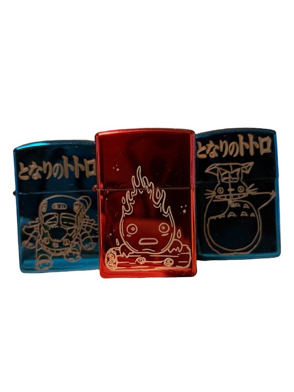 Producto - Encendedor Tipo Zippo Ghibli Varios modelos Calcifer Totoro Gatobus