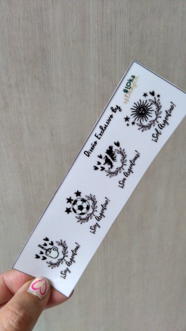 Producto - UV Tiritas 4x14cm Argentina #15 Diseño exclusivo by #Loka Estampa