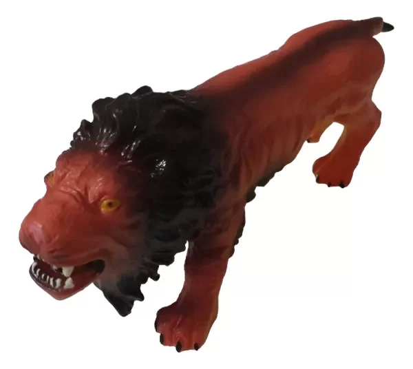 Producto - Leon De Goma Blanda Largo 27 cm