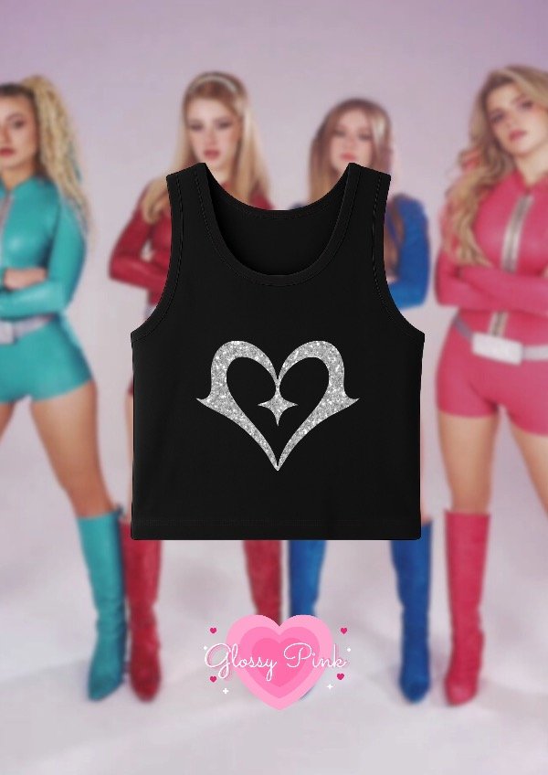 Producto - Tank Top Corazon K4OS - VINILO TEXTIL GLITTER