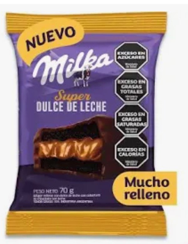 Producto - Alfajor Milka súper dulce de leche negro