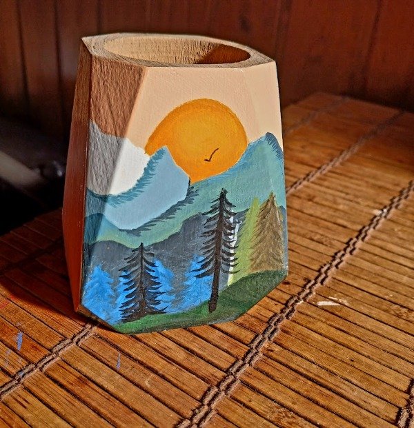 Producto - Mate Hexagonal Paisaje