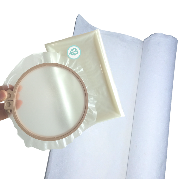 Producto - Kit De Bordado Bordar Entretela Hidrosoluble Y Arranque