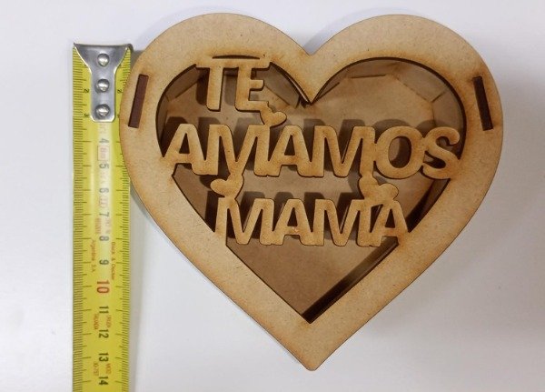 Producto - caja bombonera tipo corazon 14 cms
