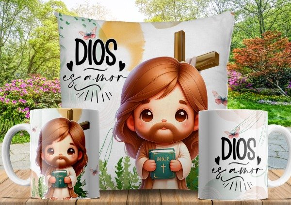 Producto - MINI PACK ALMOHADONES Y TAZAS RELIGIOSAS III