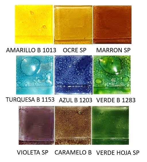 Producto - Esmaltes vitrofusion kit 9 x 25 gr