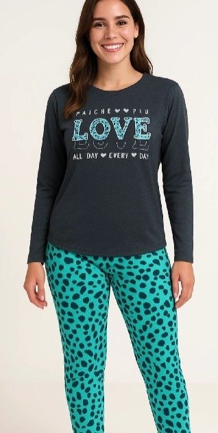 Producto - PIJAMA ANIMAL PRINT LOVE PIACHE PIU 655