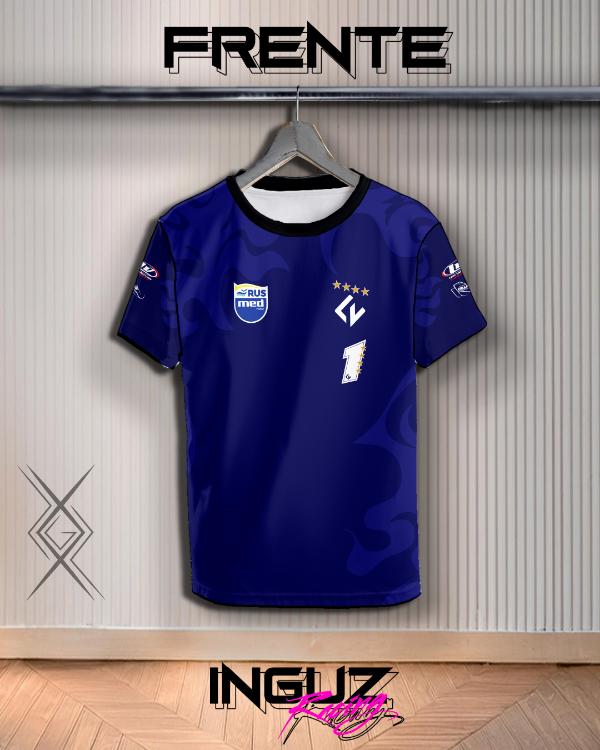 Producto - LUCHO VALLEJOS AZUL REMERA