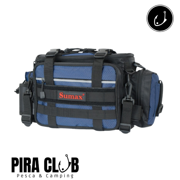 Producto - Bolso Sumax Pesca C/Porta Señuelo Azul