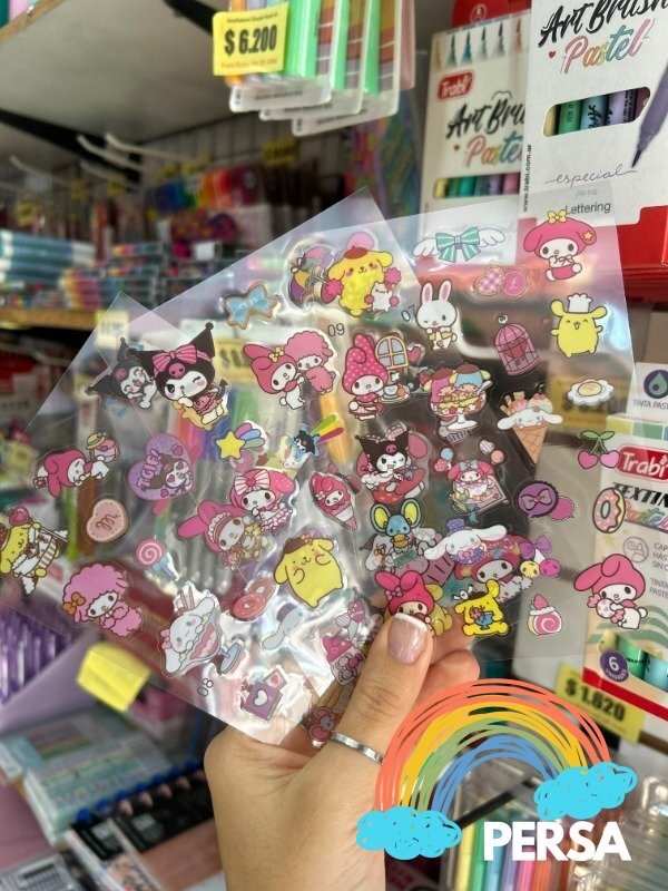 Producto - Stickers Kuromi x3 planchas