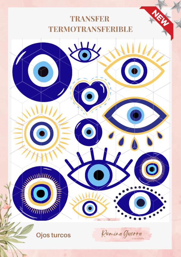 Producto - Transfer termotransferible - Ojos Turcos 1