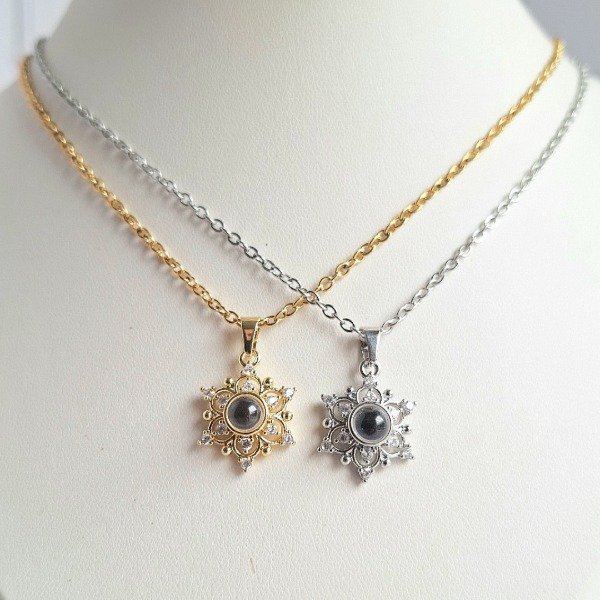 Producto - Collar "TE AMO EN 100 IDIOMAS" flor - 8