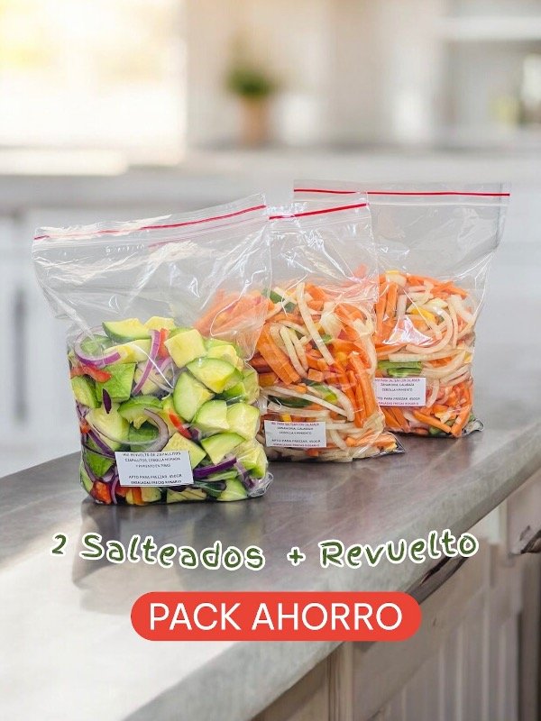 Producto - Pack ahorro 2 Salteados +Revuelto de Zapallitos
