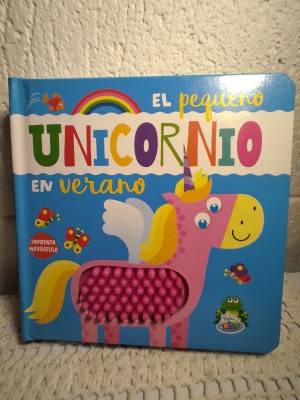 Producto - El pequeño unicornio en el colegio. Brainy kids. Cartoné. Con textura
