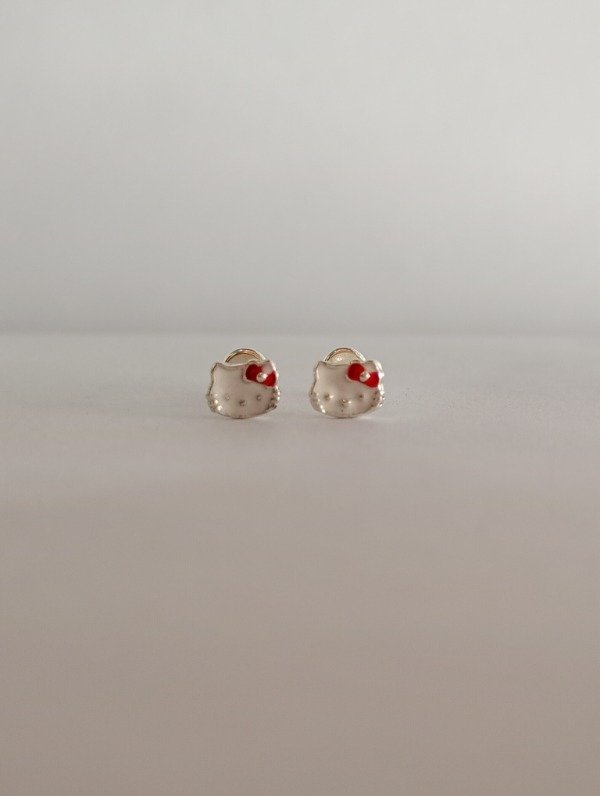 Producto - Mini aros Plata KITTY