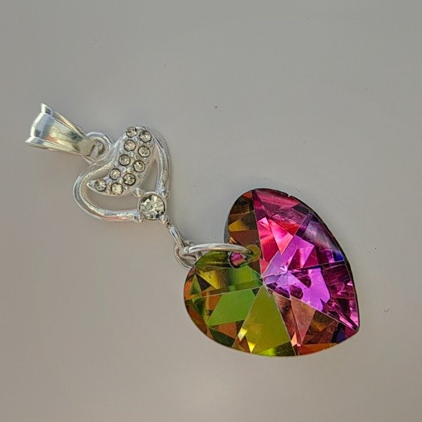 Producto - DIJE CORAZON CUBIC Y CORAZON CRISTAL SW
