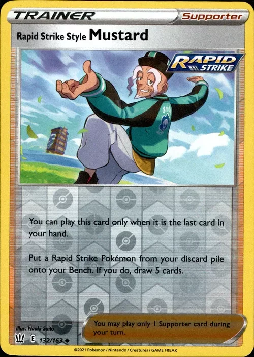 Producto - Rapid Strike Style Mustard - 132/163 - Battle Styles - Reverse Holo