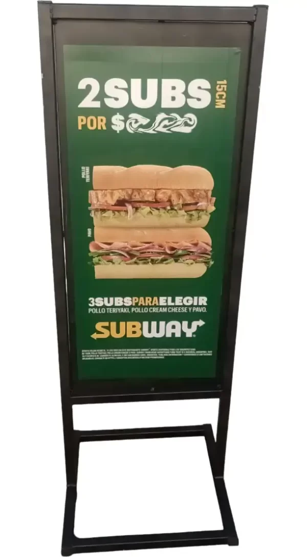 Producto - Cartel de Pie Pesado 140x60cm Con Diseño Personalizado