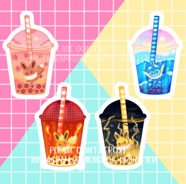 Producto - Stickers "Eeveevoluciones"