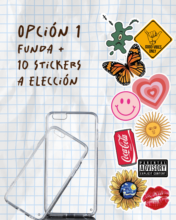 Producto - Combos con funda transparente (Iphone) - 1