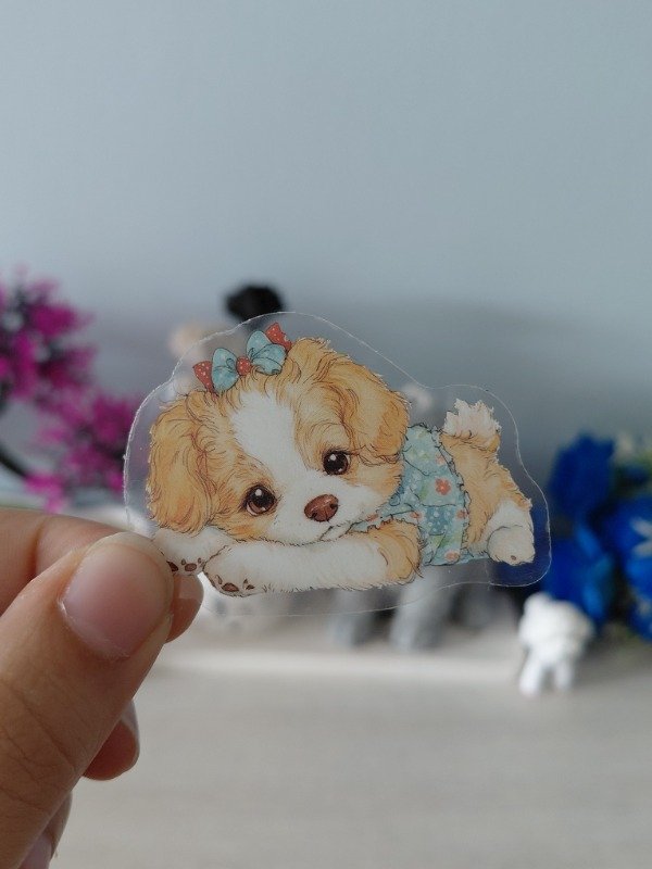 Producto - Stickers para journaling y scrapbooking en PET "Infancia con mascotas" 0537