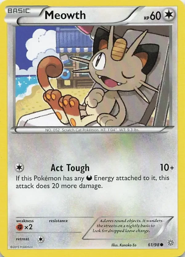 Producto - Meowth Common XY - Ancient Origins 61/98