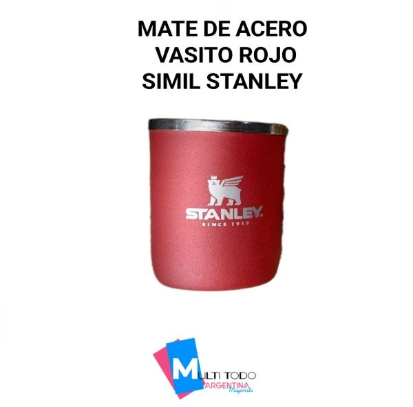 Producto - MATE DE ACERO VASITO ROJO SÍMIL STANLEY