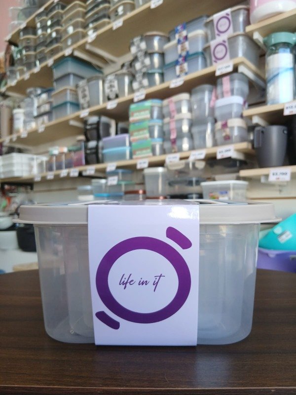 Producto - Set X6 herméticos plásticos cuadrados