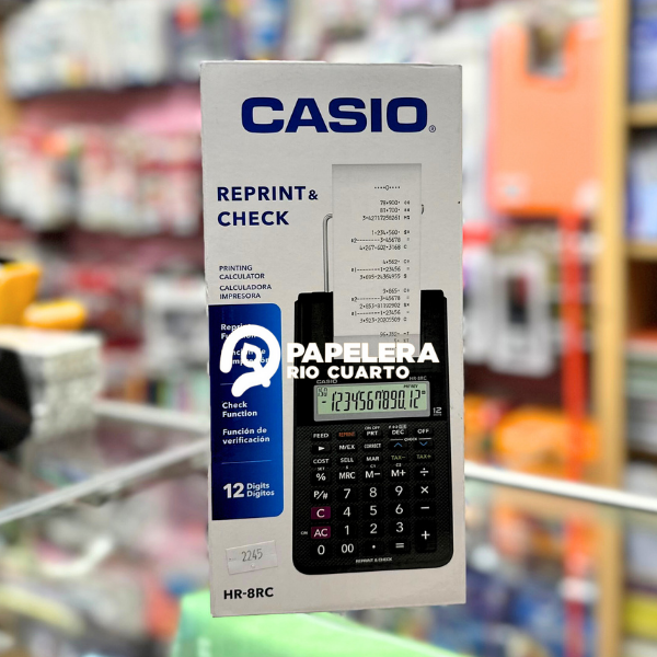 Producto - CALCULADORA CASIO HR-8RC-BK