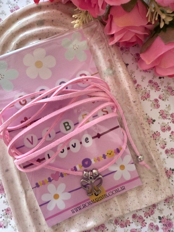 Producto - Choker Pink Mariposa