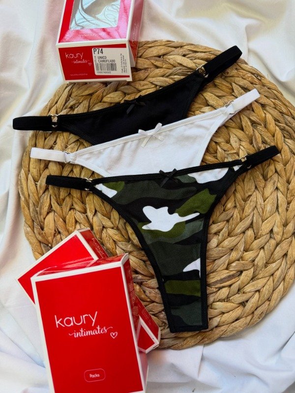 Producto - Pack Rania Tangaless Regulable Algodon Estampado X 6 (Art 143K)